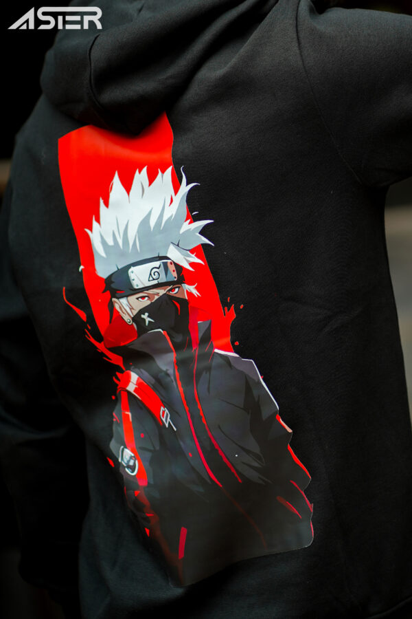 Anime Series : Kakashi Premium Black Hoodie - Image 2