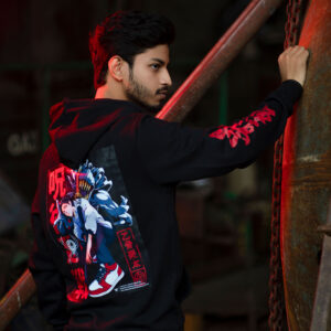 Anime Series : Yuta Jujutsu Stylish Black Hoodie
