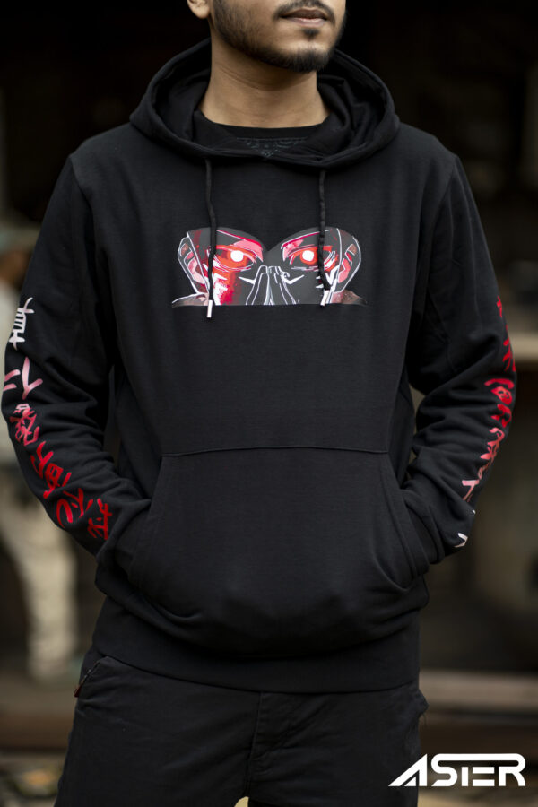 Anime Series : Sukuna - Yuji Itadori Black Hoodie