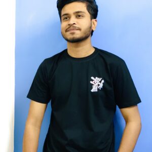 Gojo Print Half Sleeve Black T-Shirt