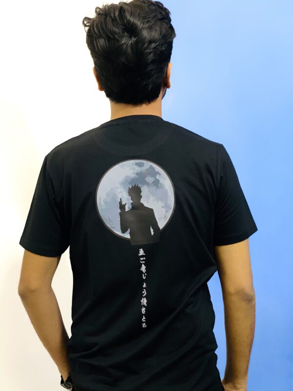 Gojo Print Half Sleeve Black T-Shirt - Image 2